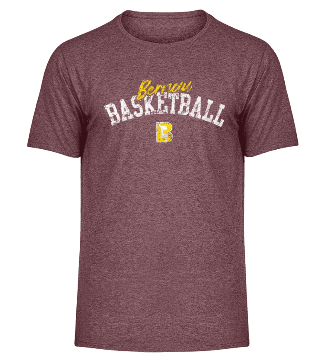 Bernau Basketball "Oldschool" - Herren Melange Shirt-6805