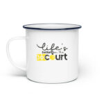 Life is better on the court - Emaille Tasse-3