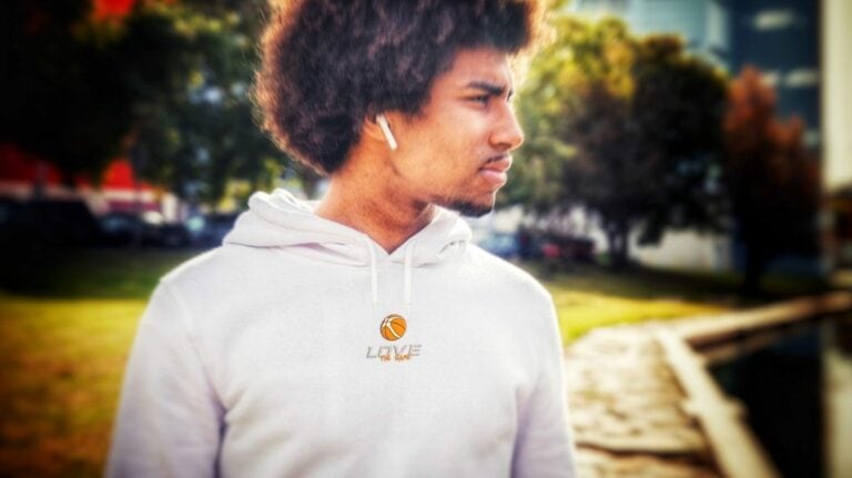 Home basketball-shop-love-the-game-hoodie-stick