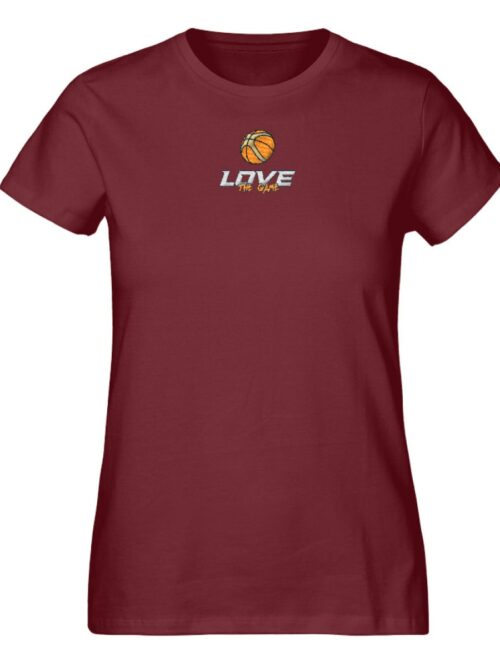 Love the game (Stick) - Damen Premium Organic Shirt mit Stick-6883