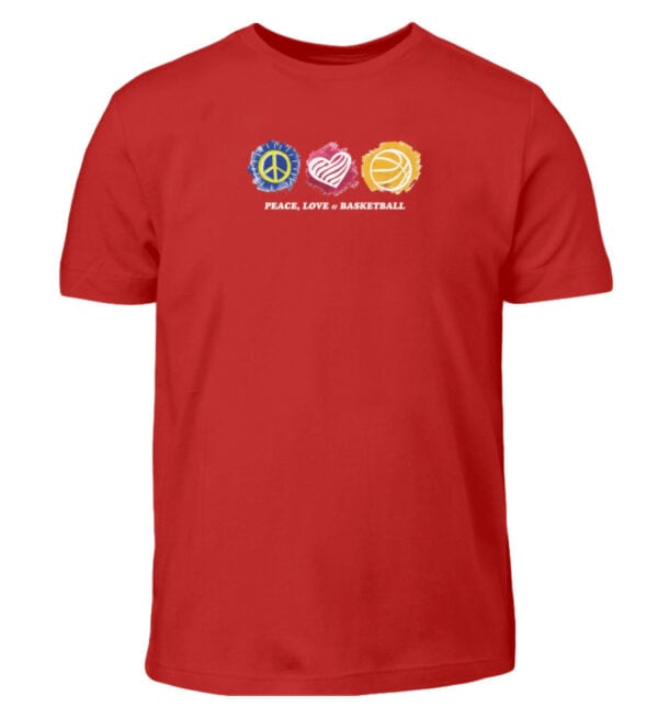 Peace, Love & Basketball - Kinder T-Shirt-4