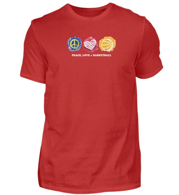 Peace, Love & Basketball - Herren Shirt-4