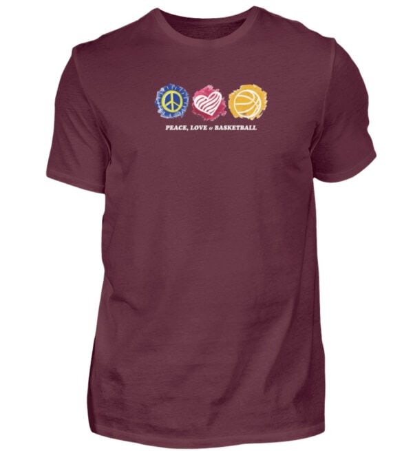 Peace, Love & Basketball - Herren Shirt-839