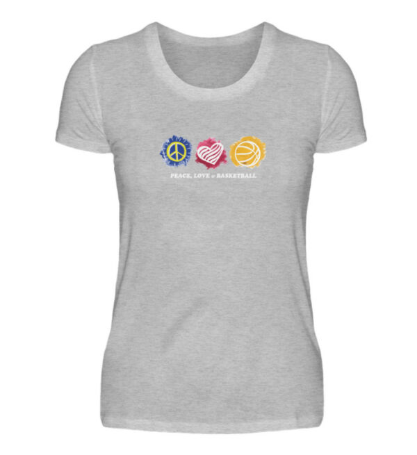 Peace, Love & Basketball - Damenshirt-17