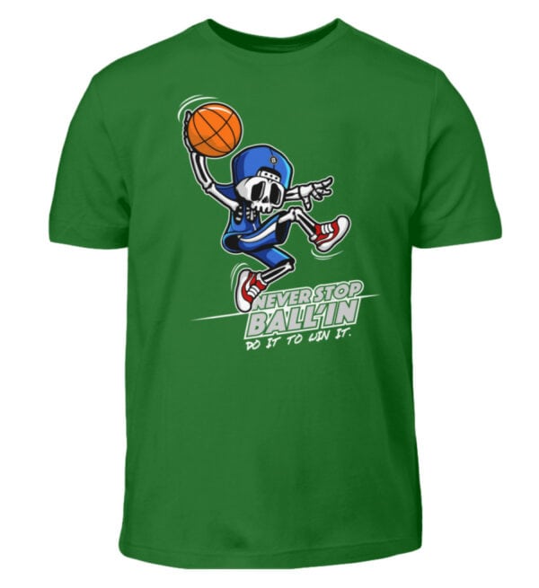 Basketball "Skullyballer" - Kinder T-Shirt-718
