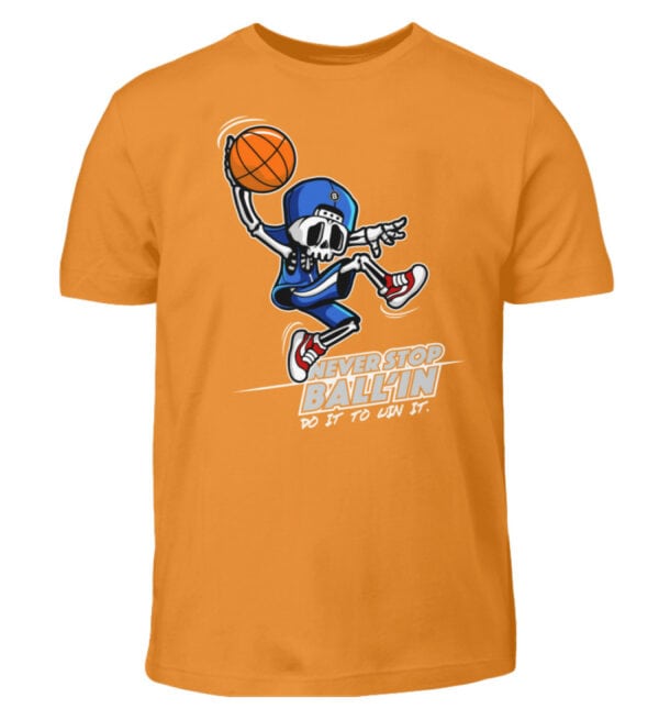 Basketball "Skullyballer" - Kinder T-Shirt-20
