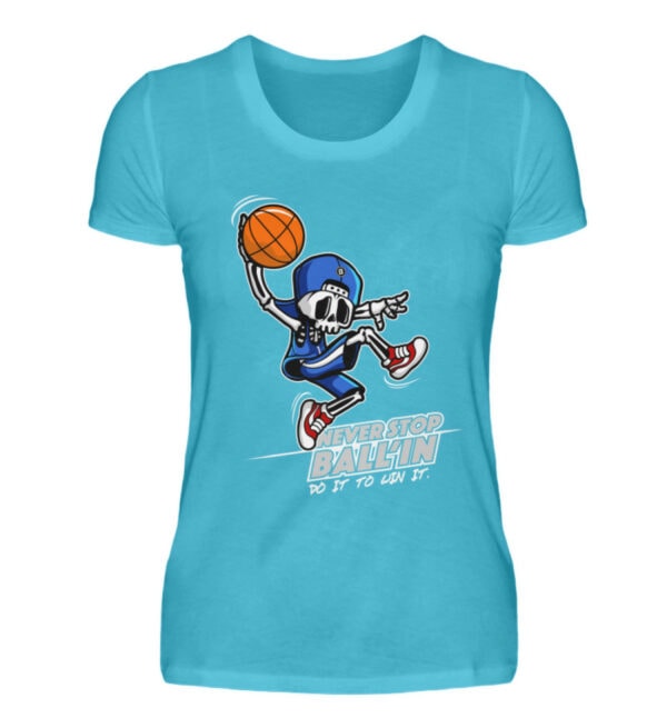 Basketball "Skullyballer" - Damenshirt-2462