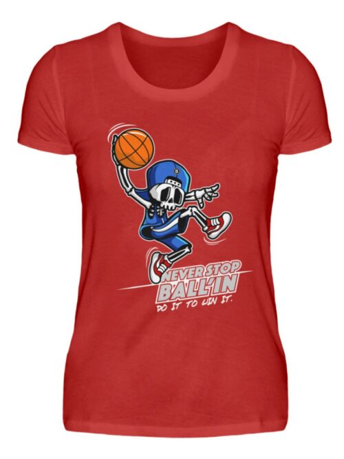 Basketball "Skullyballer" - Damenshirt-4