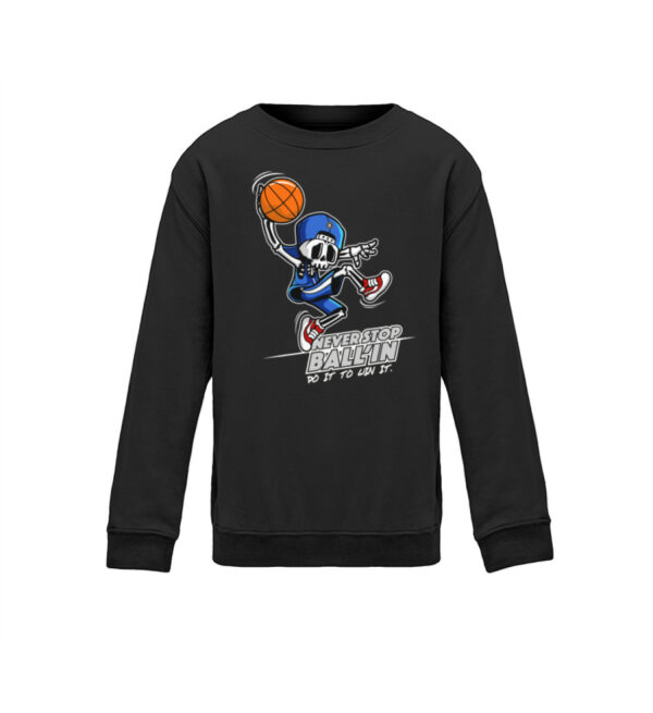 Basketball "Skullyballer" - Kinder Sweatshirt-639