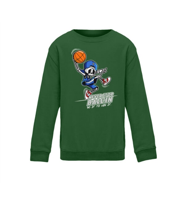 Basketball "Skullyballer" - Kinder Sweatshirt-833