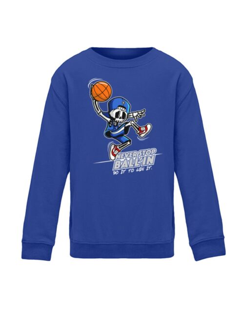 Basketball "Skullyballer" - Kinder Sweatshirt-668