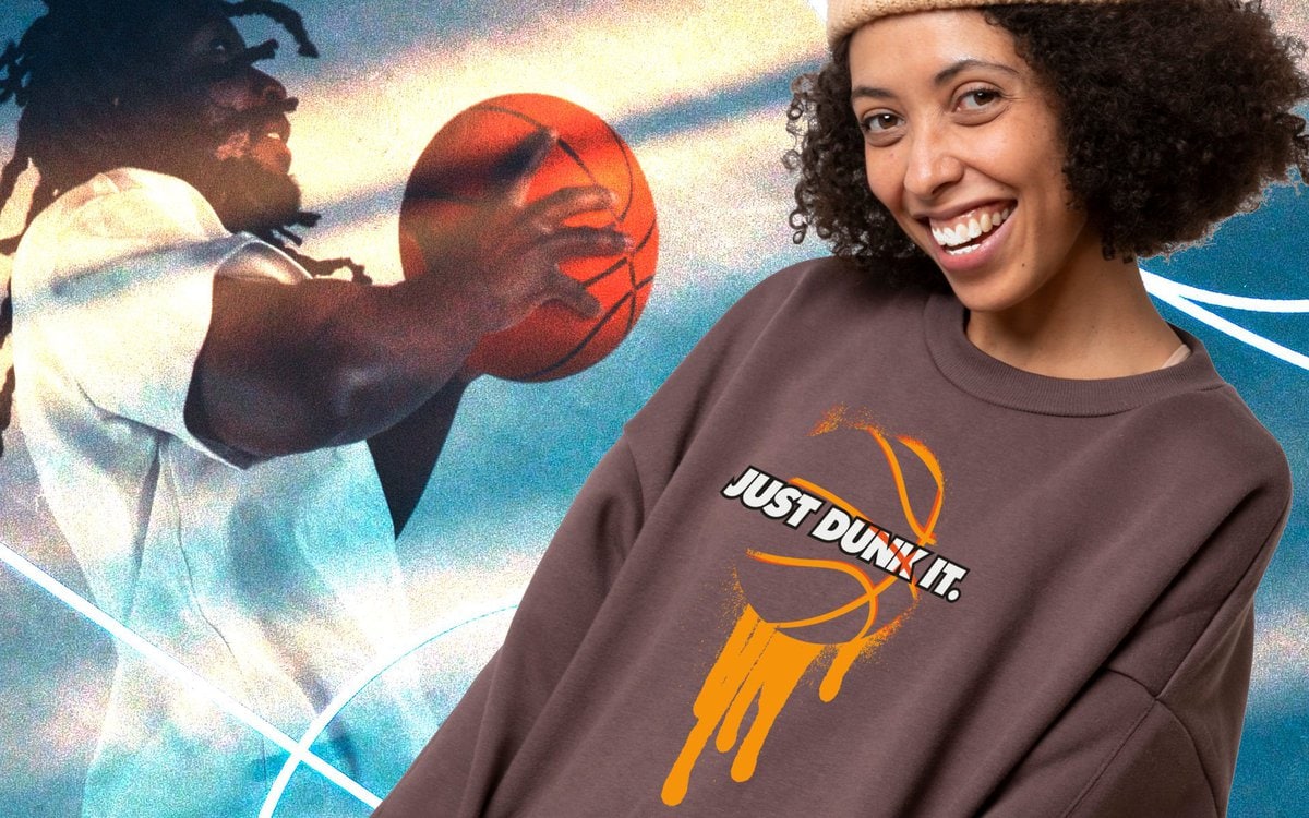 fanshop-lok-bernau-bernau basketball sweatshirt just dunk it