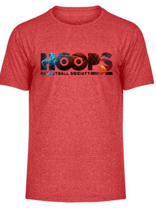 Hoops Basketball Society - Herren Melange Shirt-6802