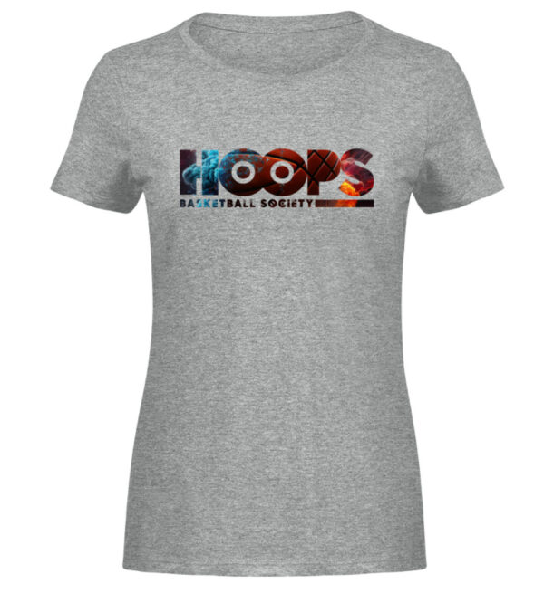 Hoops Basketball Society - Damen Melange Shirt-6807